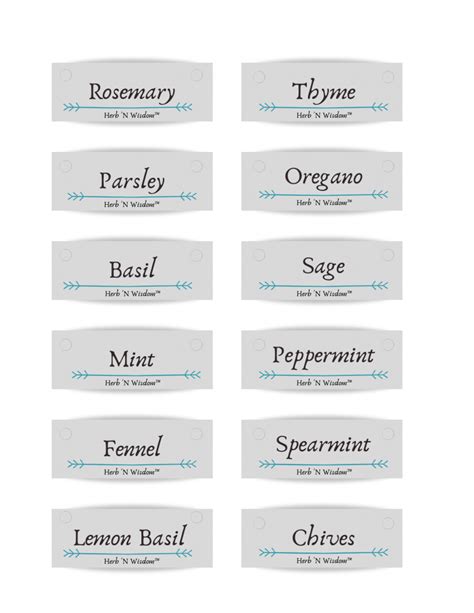 Herb Labels by Herb 'N Wisdom - Heather Earles