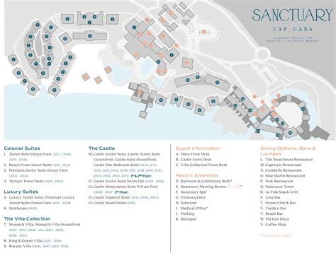 Resort Map | Sanctuary Cap Cana | Punta Cana, D.R.