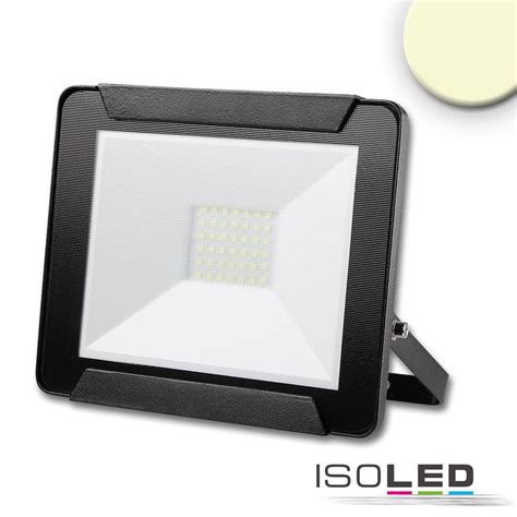 LED floodlight 30W, warm white, black, IP65 - MASTERLIGHT