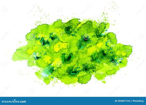 Artistic Yellow Green Watercolor Background Stock Photo - Image of design, grange: 202801134