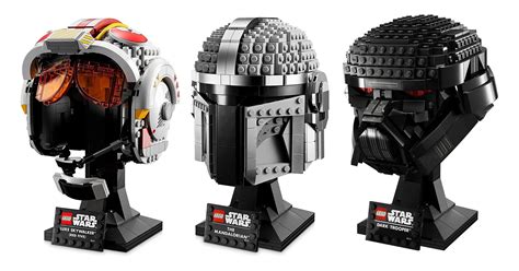 LEGO Star Wars Helmet Collection 2022 sets feature Luke Skywalker, The Mandalorian and a Dark ...