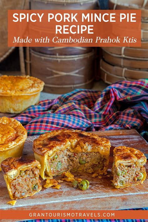 Spicy Pork Mince Pie Recipe Made with Cambodian Prahok Ktis | レシピ