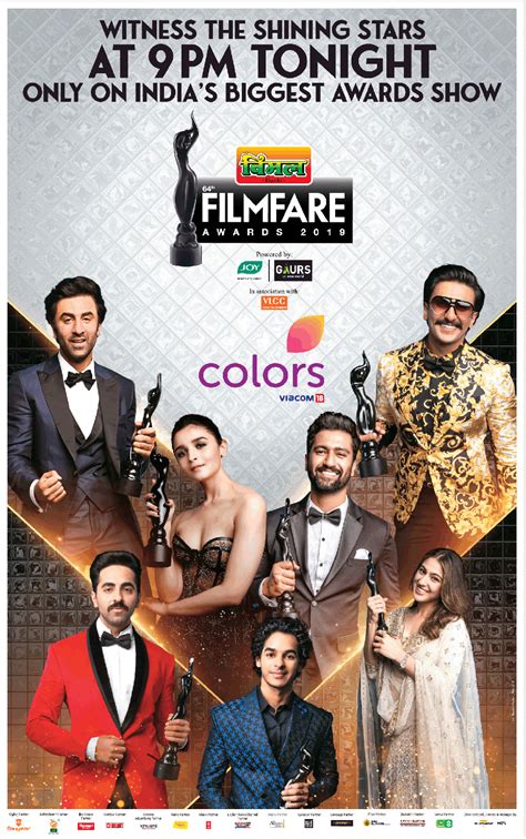 Vimal Filmfare Awards At 9M Tonight In Colors Ad - Advert Gallery