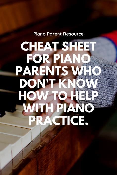 Help your non-musical piano parents with this printable in 2020 | Teach piano today, Piano ...