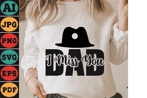 I Miss You Dad Graphic by anwarhossinbd83 · Creative Fabrica