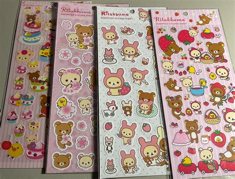 Rilakkuma Stickers 3 - Etsy