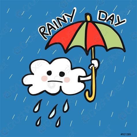 Rainy Day Cartoon Clip Art