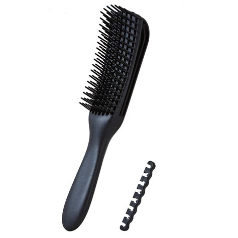 Simyoung Nylon & Rubber 9.65" Knots Detangler Easy to Clean Hair Brush ...