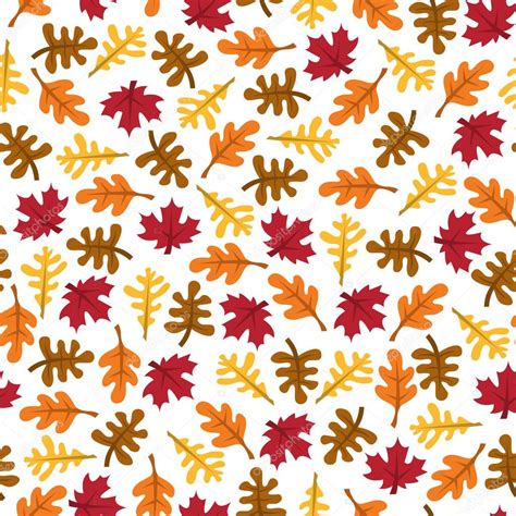 Retro Fall Leaves Seamless Pattern Background ⬇ Vector Image by © totallyjamie | Vector Stock ...