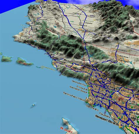 Santa Barbara, Topographic Map