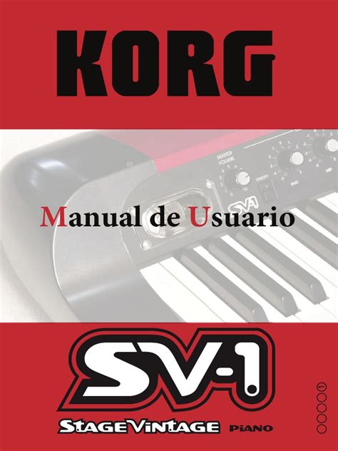 Korg SV1 Manual PDF | PDF | Piano | Tecnología de sonido