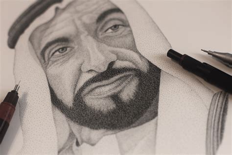 Stippling portrait on Behance