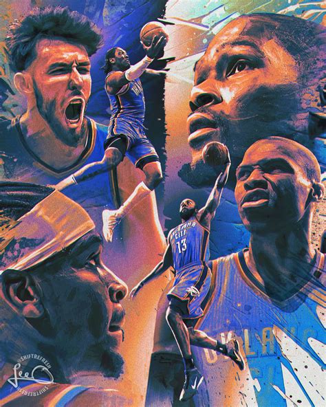 OKC Thunder Big 3 Wallpaper Art by skythlee on DeviantArt