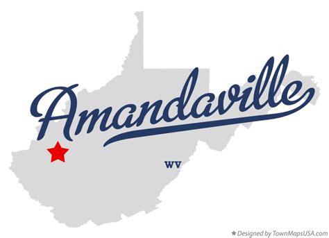 Map of Amandaville, WV, West Virginia