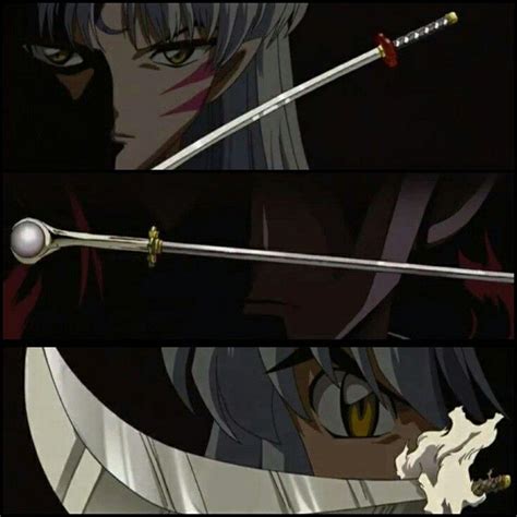 Tenseiga sounga and tessaiga | Inuyasha, Inuyasha and sesshomaru, Sesshomaru