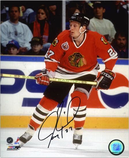 Jeremy Roenick Chicago Blackhawks Autographed 8" x 10" Action Photograph