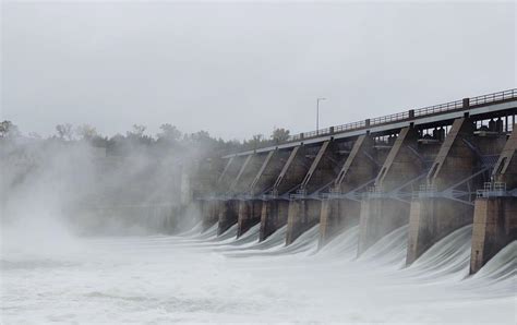 Gavins Point Dam Gray Day Photograph by Ben Hanten | Fine Art America