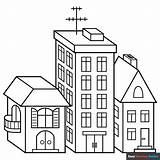 Hospital Building Coloring Pages sketch template
