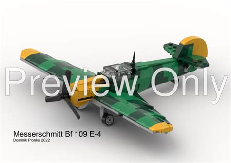 LEGO MOC Messerschmitt Bf 109 E-4 by copernicus508 | Rebrickable - Build with LEGO