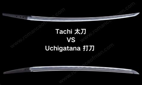 Difference between katana and tachi