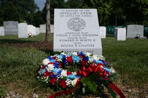 Apollo 1 finally has a memorial at Arlington National Cemetery! Relatives of all three crew ...