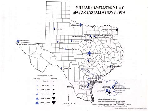 Texas Military Bases Map