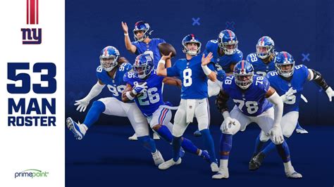 New York Giants announce 53-man roster for 2022