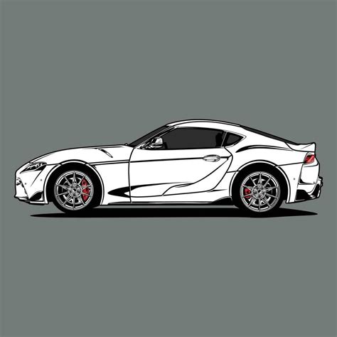 Side view car vector illustration for conceptual design 27660237 Vector Art at Vecteezy