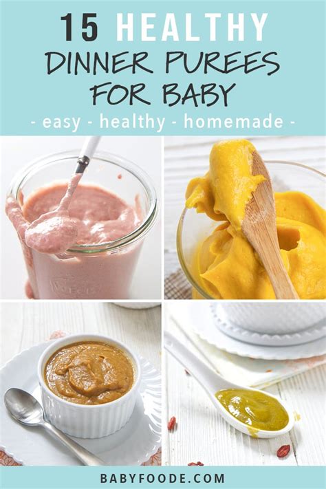 15 Dinner Ideas for Baby (Stage 2 Purees) - Baby Foode