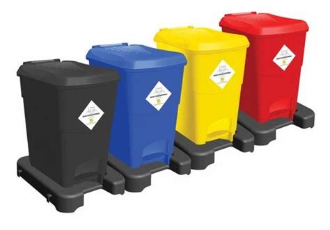 Waste Segregation Bins Color Coding