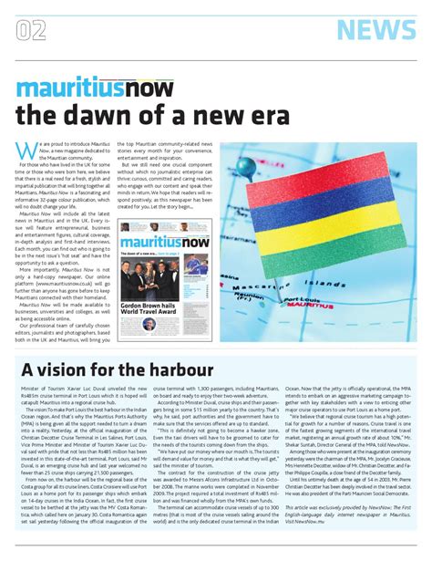 Mauritius Now - Launch Edition by Mauritius Now - Issuu