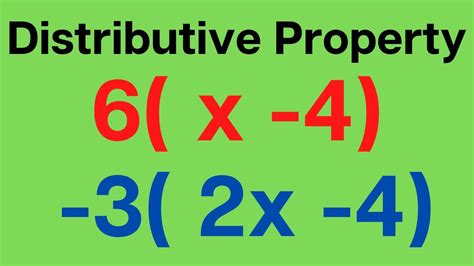 The Distributive Property with Integers - YouTube