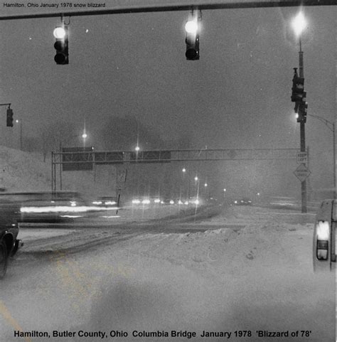 Blizzard of 78 in Hamilton, Ohio. Columbia Bridge in January 1978 ...