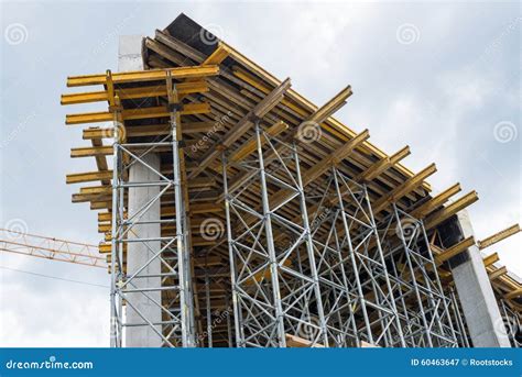 Construction Site. Framework of the New Building Stock Image - Image of ...