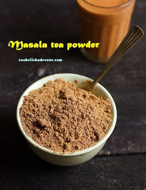 Masala tea powder recipe, how to make chai masala