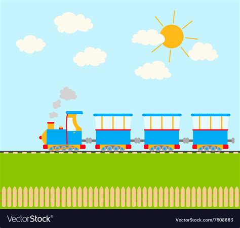 Cartoon train Royalty Free Vector Image - VectorStock