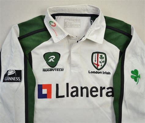 LONDON IRISH RUGBY RUGBYTECH SHIRT M Rugby \ Rugby Union \ London Irish ...