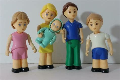 Little Tikes Dollhouse Family Dad Mom Son Daughter Baby-ADORABLE RARE ...