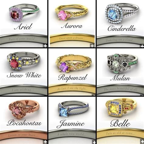 Disney Princess Wedding Rings