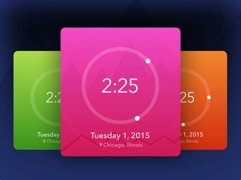 Clock Widgets by Dinesh Khairate on Dribbble