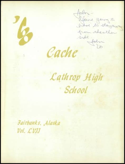 Explore 1968 Lathrop High School Yearbook, Fairbanks AK - Classmates