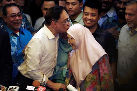 Man Of The Moment: Photos Of Anwar Reuniting With His Family And Friends