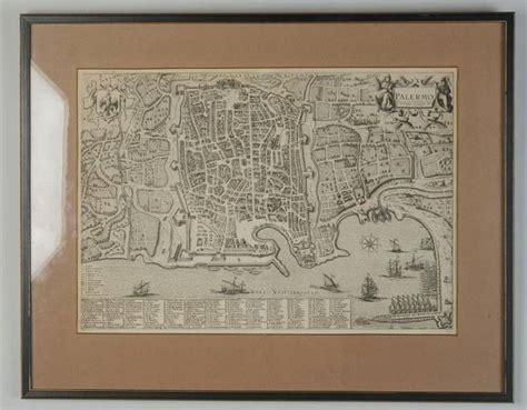 Antique Map Of Palermo