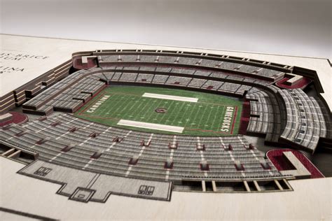 South Carolina Gamecocks 3D Wood Stadium Replica (5 Layer) — 3D WOOD ...