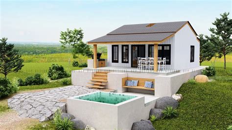 SMALL Farm House Design (6.5 x 10 Meters) (21.32 x 32.8 Feet) - YouTube