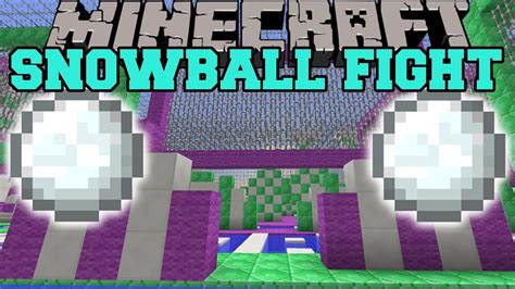 Minecraft: SNOWBALL FIGHT (KILL AS MANY AS YOU CAN!) Mini-Game - YouTube