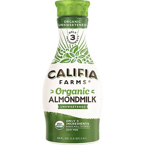 Califia Farms Organic Unsweetened Almond Milk - 48 Fl. Oz. - safeway