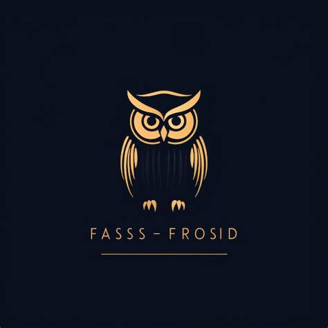 Premium AI Image | a logo of an owl