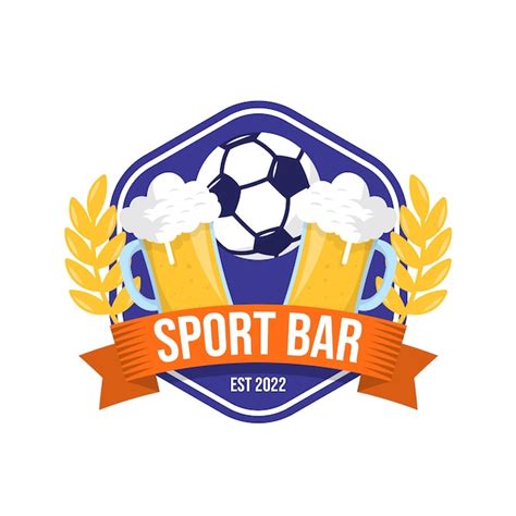 Premium Vector | Flat design sports bar logo design