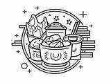 Chinese Food Coloring For Kids  Page sketch template